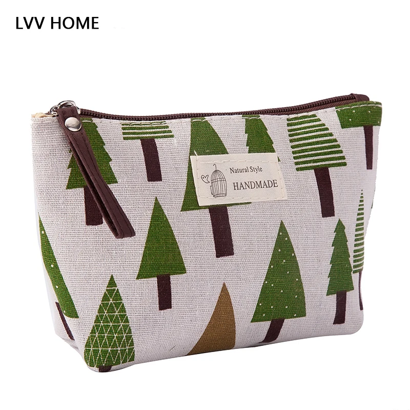 

LVV HOME Casual diverse Prints women Cosmetic Bag/Cotton Cloth Makeup Bags Daily toiletries Cases Organizer Storage Pouch