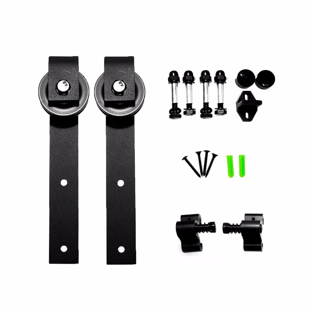 LWZH J Shaped Roller for Sliding Barn Door Hardware Component font b Closet b font Door