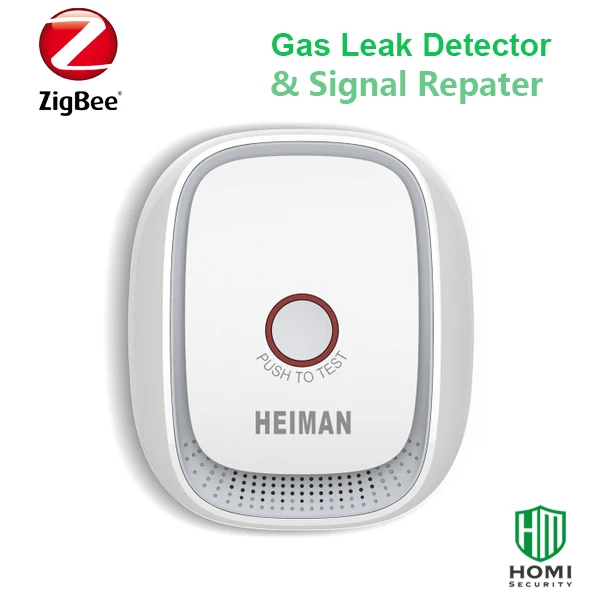  Wireless zigbee hub APP control wifi fire smoke sensor gas sensor bathroom Kitchen Combustible Gas  - 32819284592