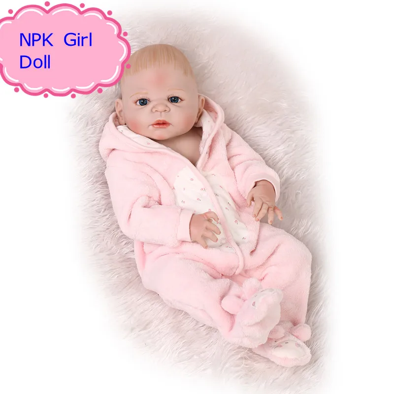 

NPK Bebe Reborn 55cm New Full Silicone Reborn Baby Dolls With Special Clothes for Dolls Lovely Toys for Girls Gift Brinquedos