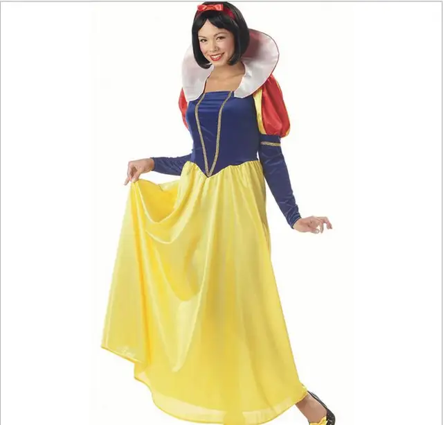 Plus la Taille 4XL Adulte Blanche Neige Costume Carnaval Halloween Costumes Pour Femmes de conte de