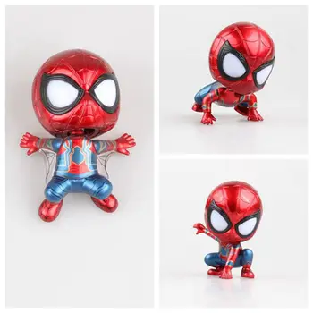 

7-9CM Anime figure spiderman Q version action figure collectible model toys for boys