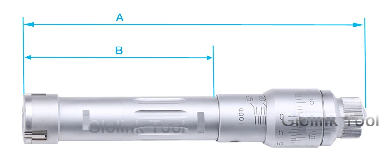 20-25 мм 25-30 мм 30-40 мм 40-50 мм трехточечный внутренний микрометр 0,01 мм трехточечный внутренний микрометр измерительный инструмент