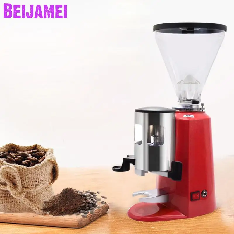 

BEIJAMEI High Efficiency Bean Mill Italian Electric Coffee Bean Mill Commercial Home Coffee Bean Grinding Machine