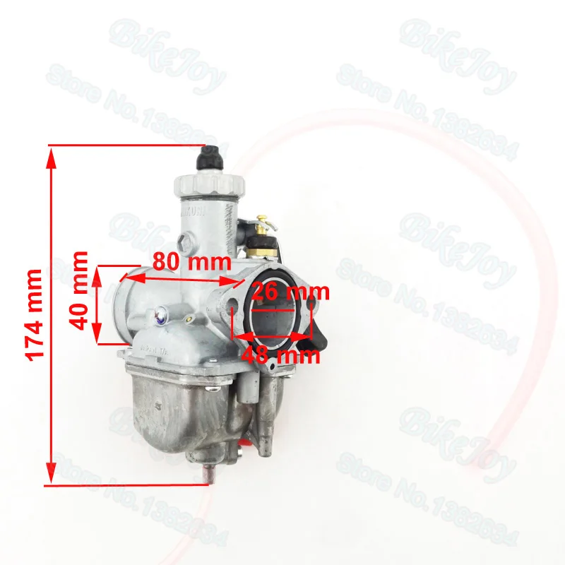 Mikuni VM22 Carb 26 мм карбюратор+ 38 мм воздушный фильтр желтого цвета для 110cc 125cc Dirt Pit Bike ATV Quad Go Kart Мотоцикл для мотокросса