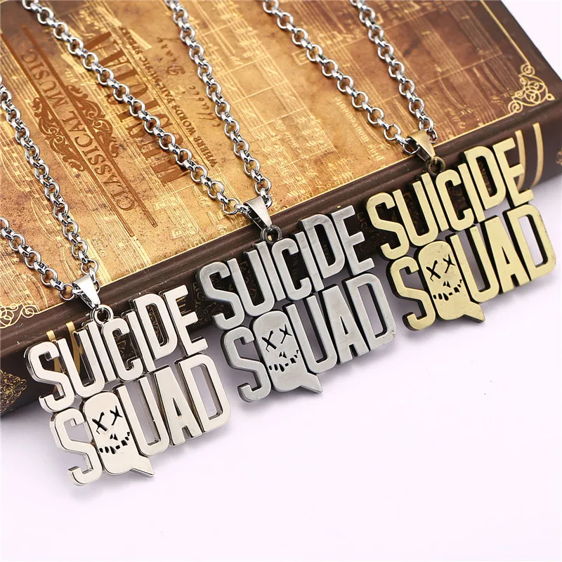 

DC Comic Suicide Squad Keychain Key Rings For Gift Chaveiro Car Letter Key Chain Jewelry Movie Harley Quinn Key Marvel