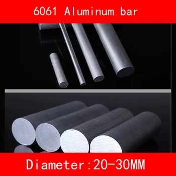 

Diameter 20mm 25mm 30mm length 300mm Aluminum 6061 Round Bar Aluminium Strong Hardness Rod for Industry or DIY