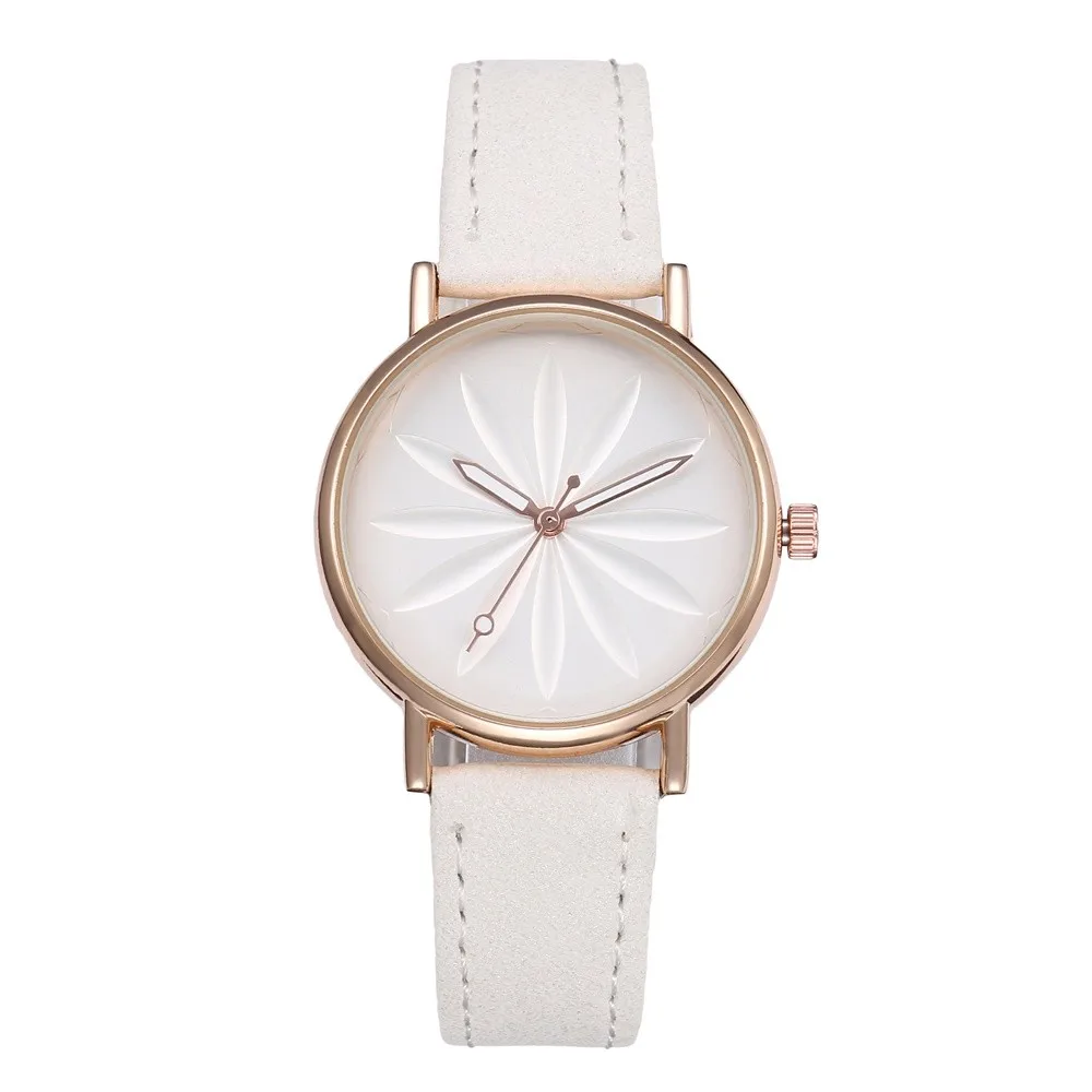 

Women Fashion Leather Band Analog Quartz Round Wrist Watch Watches L0321