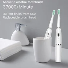 Водонепроницаемый уход за зубами ультразвуковая зубная щетка ABS белая Удобная высокая эффективность взрослых