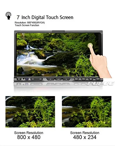 Best 7 Inch Windows Ce 8.0 in Dash GPS Navigation Car DVD Video Player Bluetooth for Hands-free Calling 2 Din Hd Touchscreen Car Ster 0