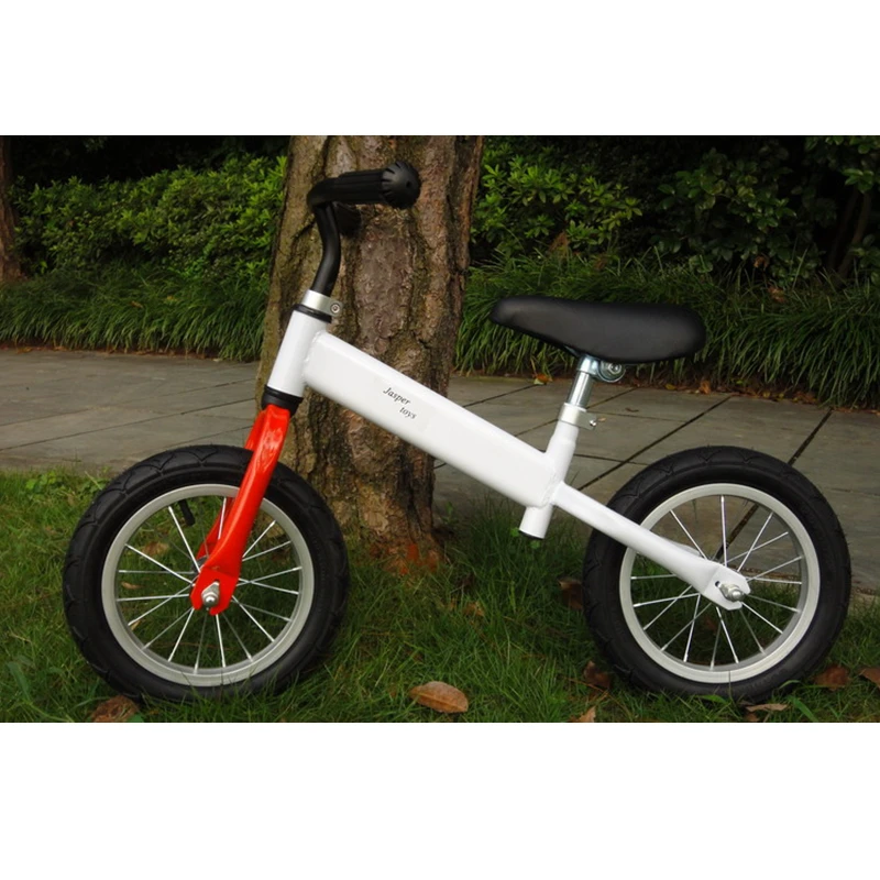White Children Bicycle Color Baby Balance Bike Learning Walker with Brake | Мать и ребенок
