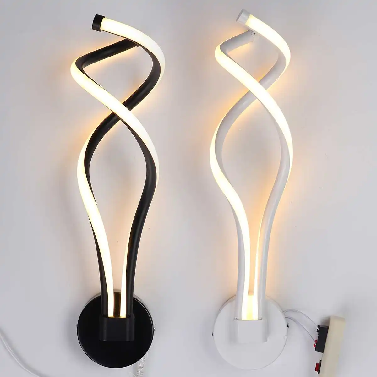 

Modern LED Wave Wall Light Home Office Bar Sconce Lamp Corridor Fixture Home Hallway Decoration Indoor Lighting 20W 110-220V