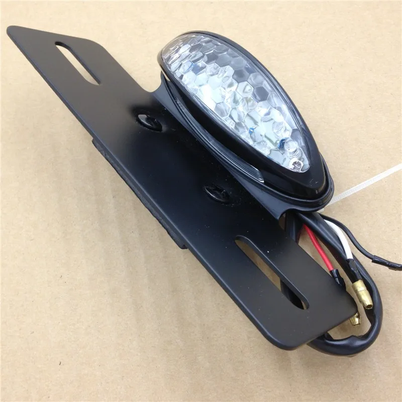 Aftermarket free shipping black clear LED tail light License Plate