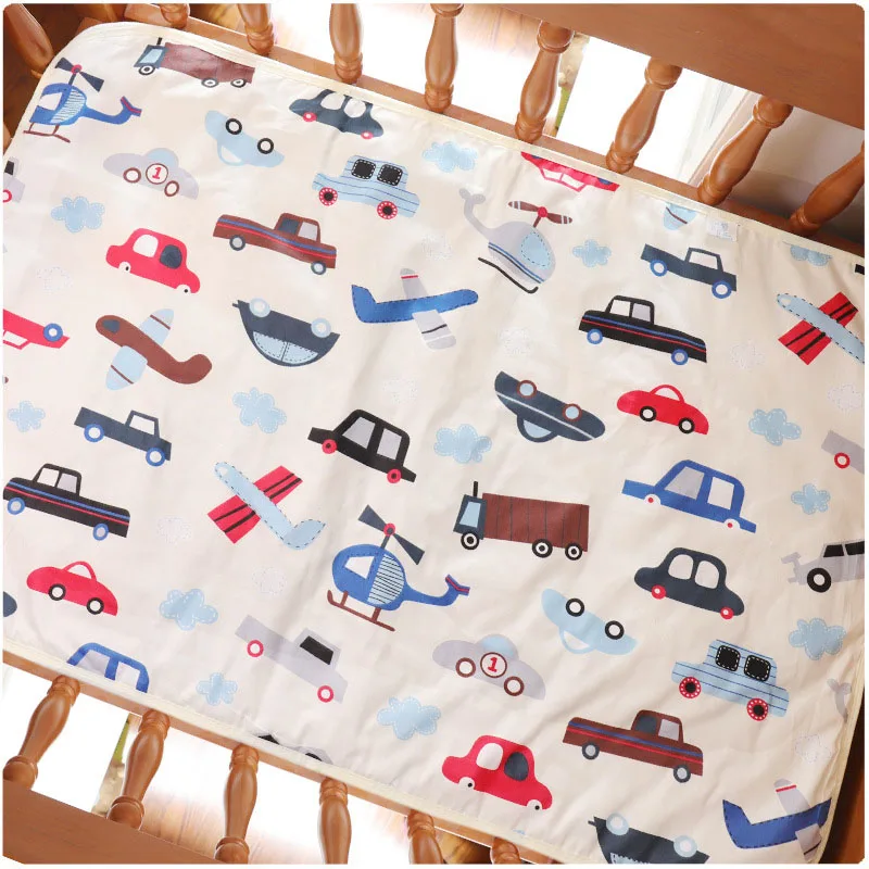 60x90 cm Car 4 размера Детские водонепроницаемые простыни, пеленальные подушечки для мочи, Мультяшные Многоразовые детские постельные принадлежности, пеленальный матрас, пеленальный коврик - Цвет: 60x90 cm Car