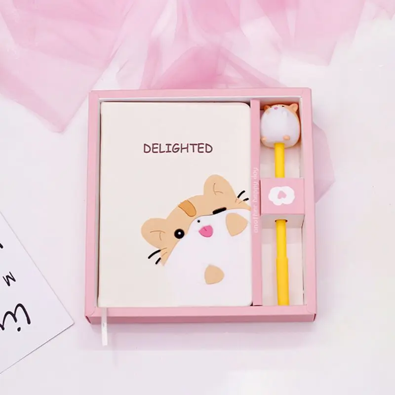 Kawaii Mouse записная книжка ежедневный журнал книга с ручкой набор канцелярских