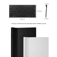 w usb B.O.W 2.4GHz & 4.0 Bluetooth Rechargeable Compact  Keyboard(78 keys) and Mouse Combo with Nano USB Receiver for Desktop/pc/phone (2)
