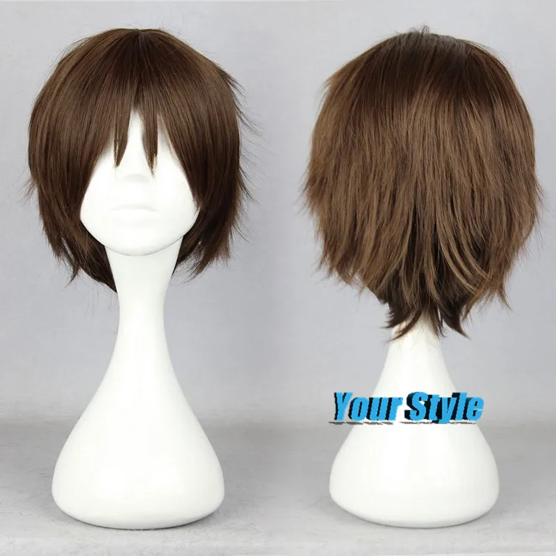 30 Sm Deshevye Milye Pariki Korotkie Malchik Vyrezat Elfa Pricheski Korotkie Volosy Napadenie Na Titan Eren Jaeger Yaponec Anime Parik Aliexpress Mobile