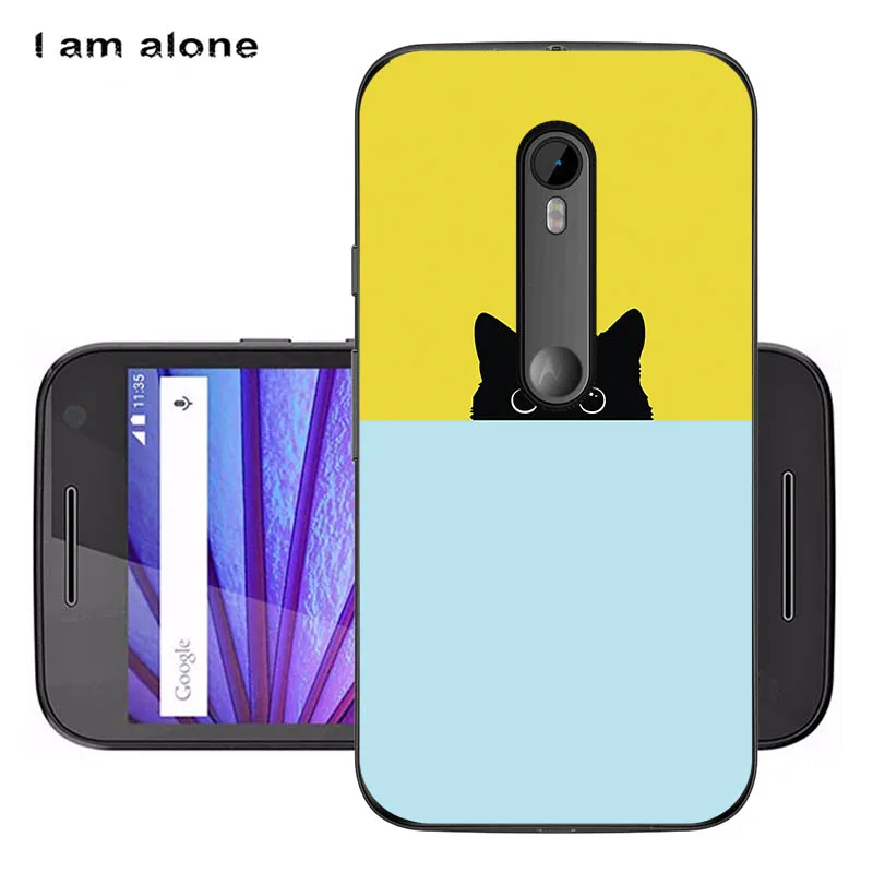 Чехлы для телефонов I am alone, для Motorola Moto G3, 5,0 дюймов, мягкий ТПУ чехол для мобильного телефона, милая сумка для Motorola Moto G3 - Цвет: Soft TPU HH74