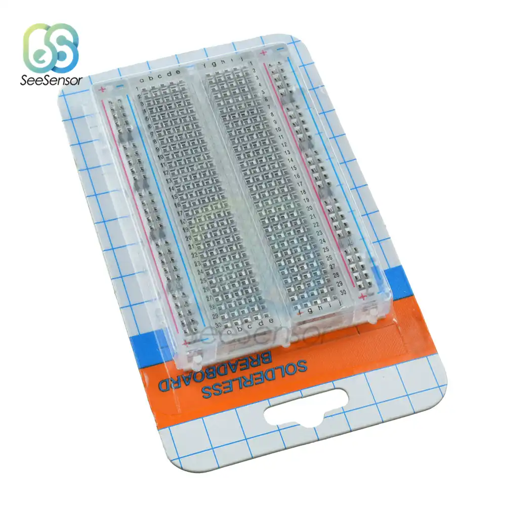 10PCS Mini Universal Solderless Breadboard 400 Contacts Tie-points Available