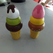 Новые деревянные детские игрушки из 2 предметов мини-мороженое детские развивающие игрушки для детей, подарки