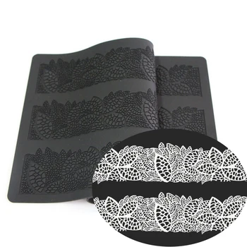 

DIY Flower Leaf Pattern Fondant Silicone Cake Lace Mat Cake Decorating Sugarcraft Tools