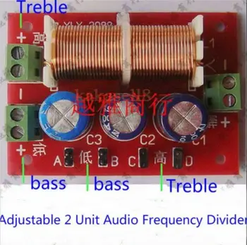 

Ajustable Treble Bass Frequency Divider 2 Way Speaker Audio Crossover Filters