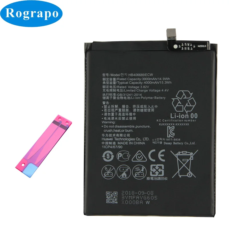 

4000mAh HB406689ECW Mobile Phone Replacement Battery For Huawei Y7 Prime TRT-L53 TRT-L21A TRT-L00 / Y7 2017 TRT-LX1 TRT-LX2 LX23
