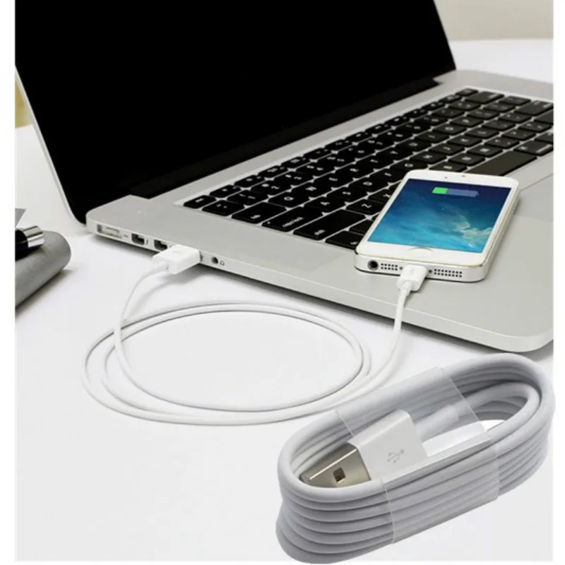 

USB Cable For Lightning iPhone 5 5S 6 6S 7 8 Plus X XS Max XR SE Fast Charging Cord Cable 1m 2m 3m USB Charging Data Sync Cable