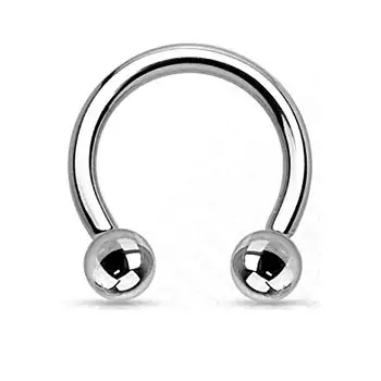 

G23 Titanium F136 Circular Barbell Ear Piercing 100pcs Circular Barbell Labret Piercing Body Jewelry