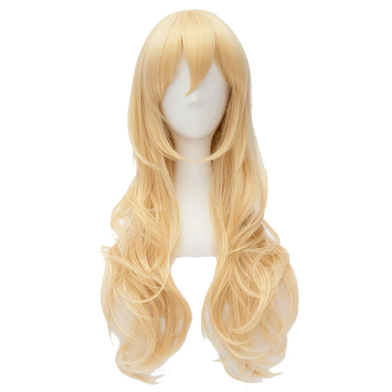 Женский парик Miyazono Kaori длинные жёлтые парики для вечеринок на Хэллоуин|costume