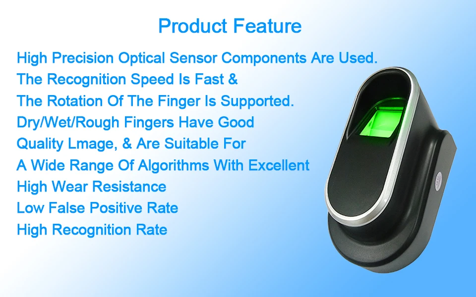 USB Biometric Fingerprint Reader Sensor Scanner Fingerprint Module With SDK Windows Linux For PC Fingerprint Readers   