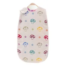 Children Sleeping Bag 45*80cm 6 Layers Muslin Cotton 2-4 Years Sleeveless Toddler Girls Boys Sleepers Children’s Clothing