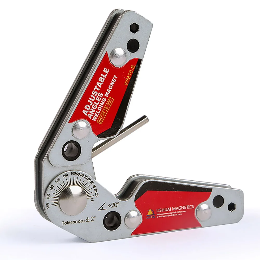 

Lishuai Adjustable Angles Welding Magnet /Strong Hold Neodymium Magnetic Welding Clamp 20-200 Degrees WM10-S