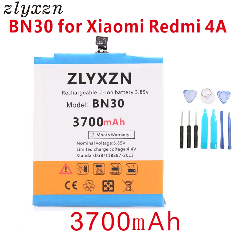 

3700mAh Replacement Phone Batteries For xiaomi redmi 4a BN30 for Xiaomi Redmi 4A Battery + tools