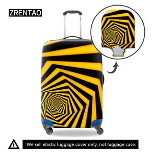 striped small luggage cover