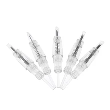 30 шт 1D \ 1R \ 3R \ 5R \ 5F \ 7F одноразовая бровь и иглы для татуировки губ поставки с крышкой стерилизованная ручка для микроблейдинга макияж