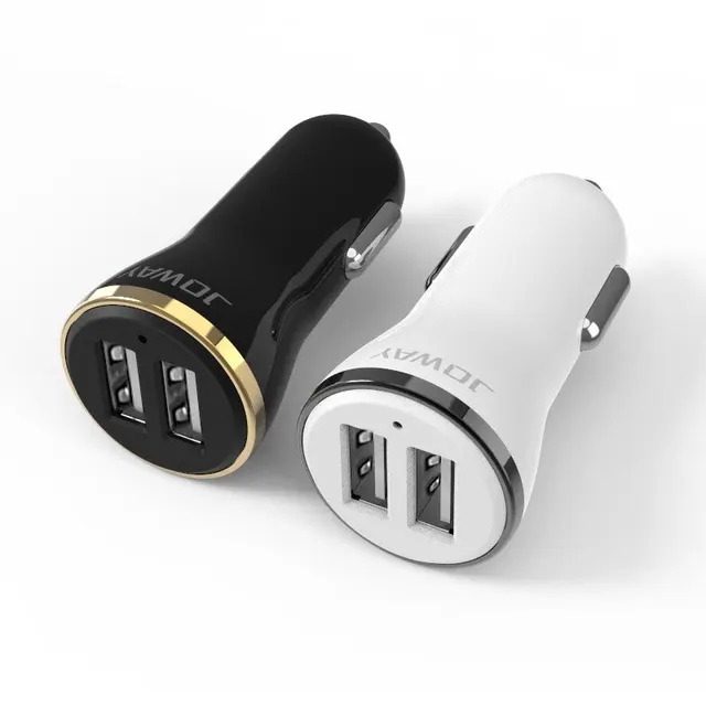 JOWAY 2 USB Output Car Charger 2.4A max(Real) Fast Charge For Iphone 6s 6 plus SE for Samsung S6 S5 S4 mobile phones tablets