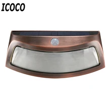 ICOCO Солнечной Энергии Водонепроницаемый человеческого тела индукции ночник сенсор для наружного сада балкон яркость настенный Горячая