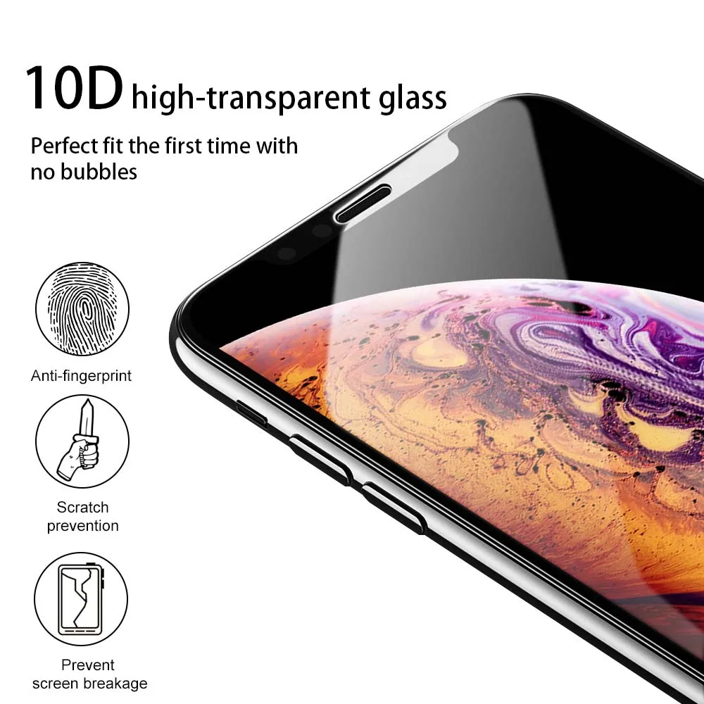 Verre Tremp для iPhone 8 7 Plus 6 6s Защита экрана стекло X XR 11 Pro XS MAX iPhone7 закаленное защитное из