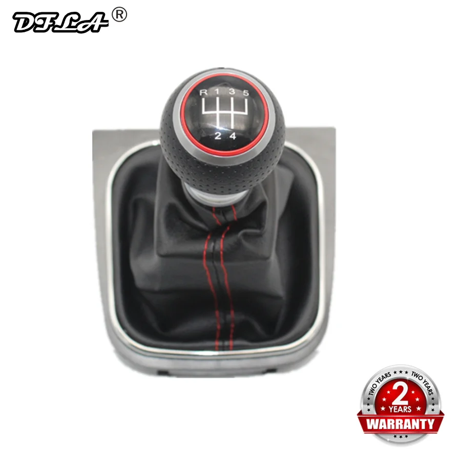 

For VW Golf 5 A5 MK5 R32 GTI GTD 2004 2005 2006 2007 2008 2009 New 5 Speed Car Gear Stick Level Shift Knob With Leather Boot