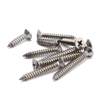 

M1 M1.2 M1.4 M1.7 M2 M2.2 M2.6 304 Stainless Steel Countersunk Cross Head Flat Self Tapping Screws