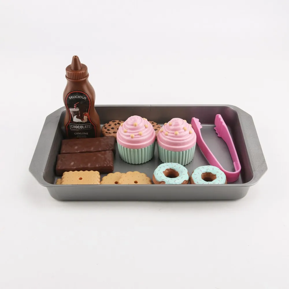 

16Pcs Simulation Sweets Play Set Pretend Play Toys Educational Kid Kitchen Set Miniature Food Girls Kids Education Toy Gifts