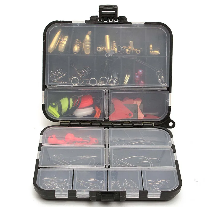 

Bobing 128pcs/box Fishing Lures Set Crankbait Minnow Baits Almight Artificial Fishing Baits Set In Tackle Box 12.2x10.5x3.4cm