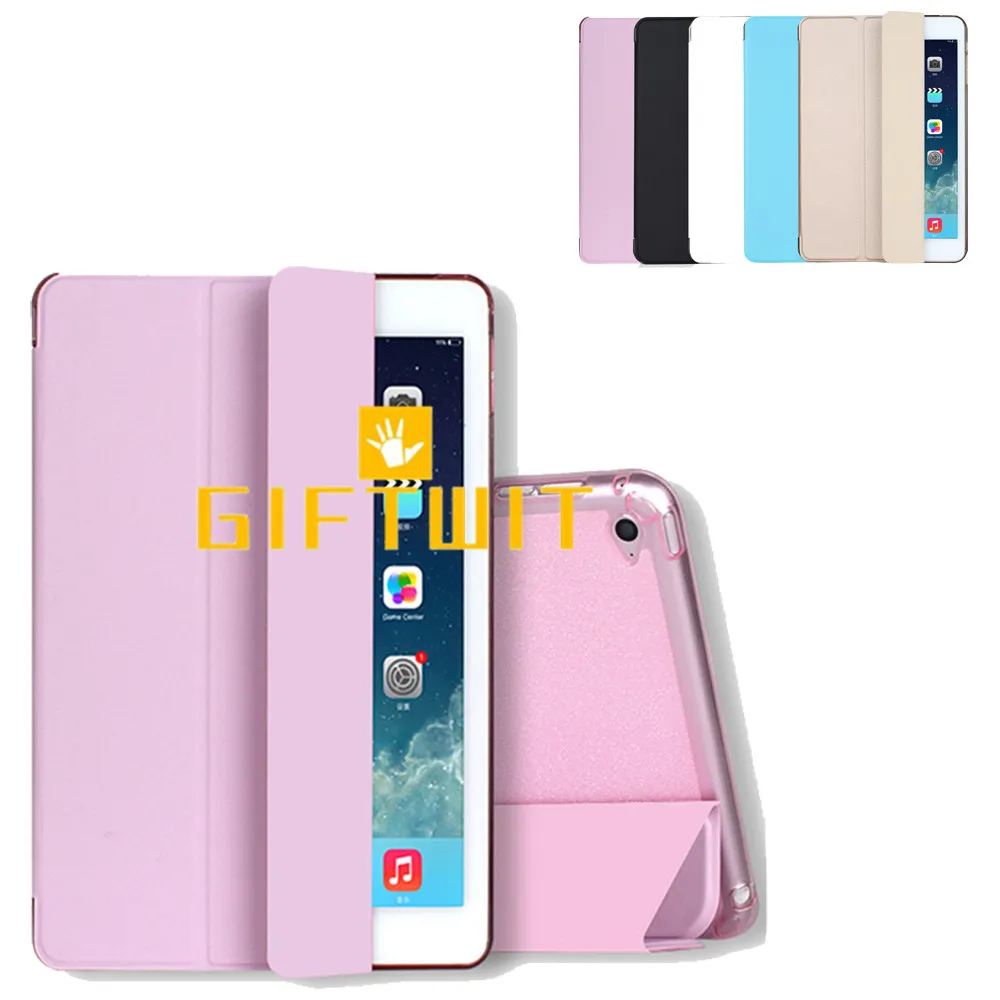 

For iPad 9.7 inch 2017 & 2018 case, Glitter Silicone Soft Back Cover Ultra thin Magnetic Flip Stand Auto Sleep/Wake Smart Case
