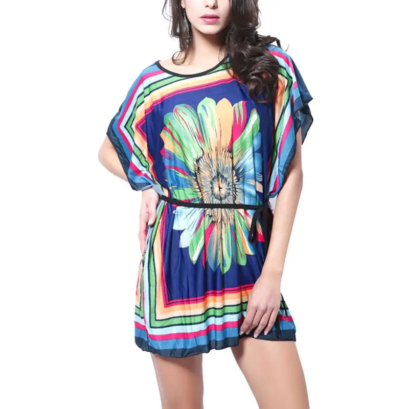  font b Women b font Summer font b Dress b font Flower Printing font b