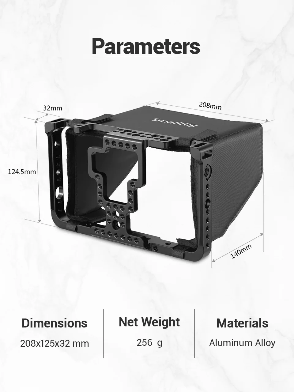 SmallRig монитор клетка с солнцезащитным козырьком для SmallHD 700 серии экран монитор 701 Lite/702 Lite/702 яркий монитор Lcd капот-2131