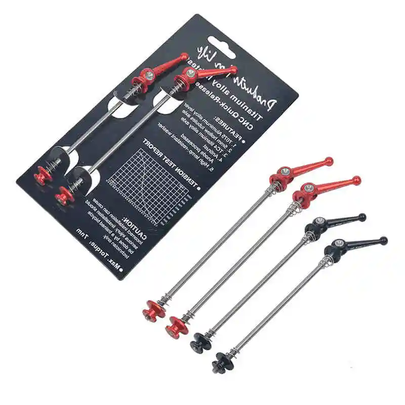 

mi.Xim 1Pc Titanium Alloy Ultralight 74/100/130/135mm Mountain Folding Road Bike Skewers Bicycle Quick Release Cycling Hub Parts