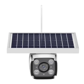 

outdoor waterproof solar powered hd 1080p ip wireless wifi video security camera 4g with lte sim card radar detector pir sensor