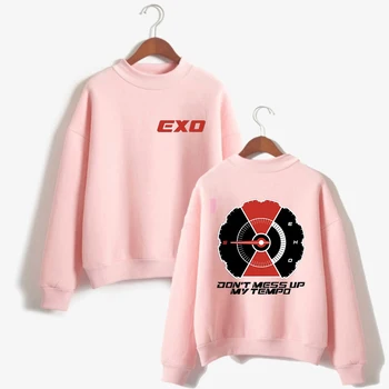 

EXO Korean version of the round neck Sweatshirt unisex fashion casual pullover Sweatshirt letter printed long-sleeved sweatshirt