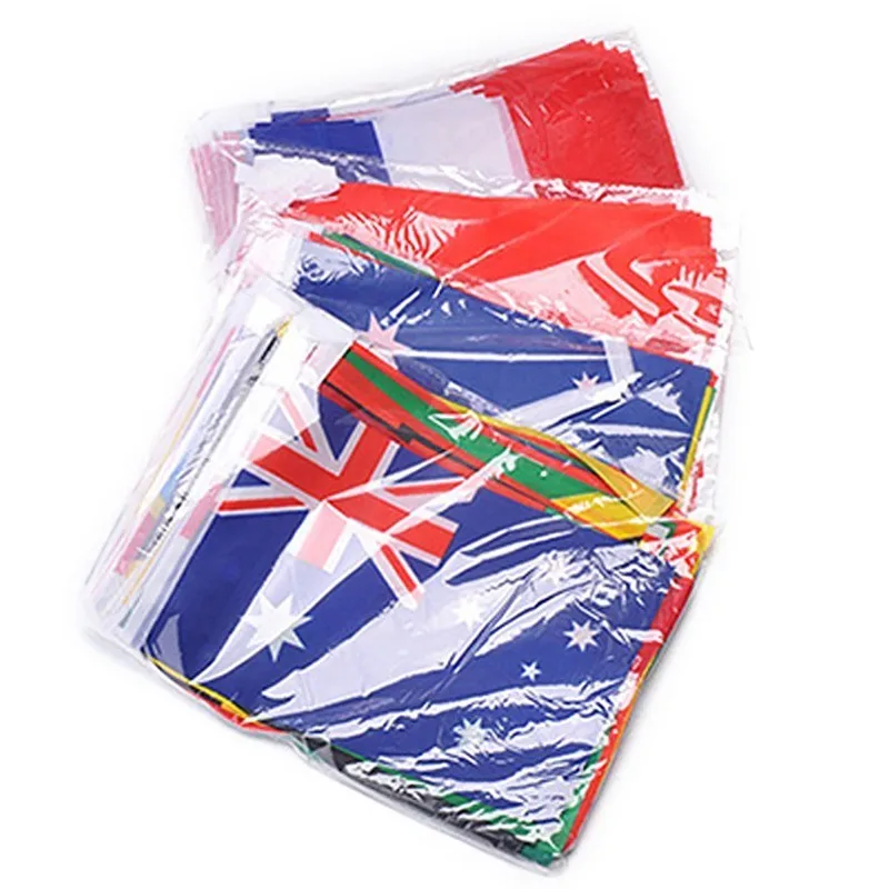 2018 Russia World Football Cup 32 Country String Flag 14x21cm Country Banner Bar Home Football Soccer Fan Party Decoration (2)